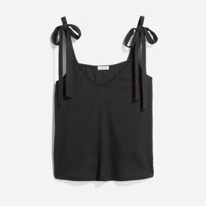 Splendid Ribbed Tie Straps Tank